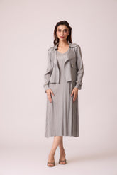 Olive Jacket Dress - Grey